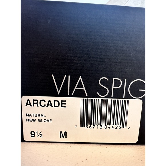 Via Spiga Leather Boots Tan Women's Knee High Ranch Cottagecore Sz 9.5 NEW Boho - Picture 10 of 11